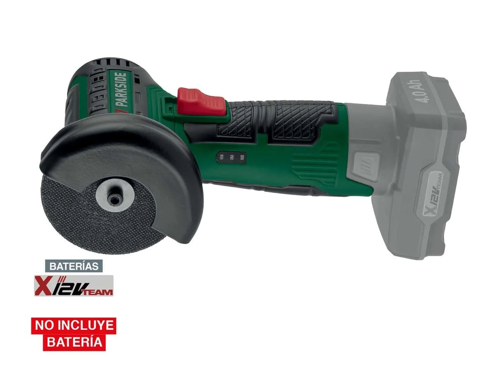 Amoladóra Angular a Batería 12v Parkside